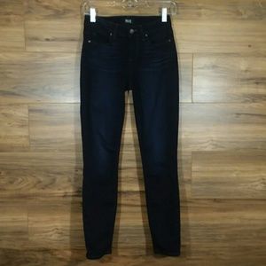 Paige Verduga Ankle Skinny Dark Wash Jeans